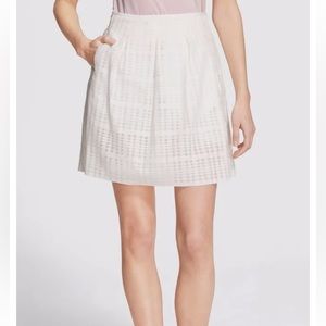 Vince Pleated Skirt Optic White Skirt